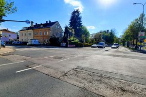 Totalsperre Kreuzungsbereich August-Jaksch-Straße und Hans-Sachs-Straße. Foto: Mein Klagenfurt