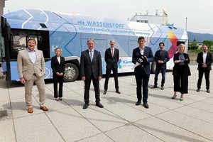 Kärnten testet ersten Wasserstoff-Bus im Linienbetrieb. Foto: Büro LR Schuschnig