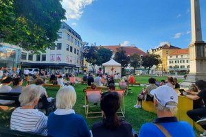 Musik (be)lebt! Halbzeit der Vierteltöne am Kardinalplatz. Foto: Mein Klagenfurt