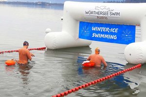 3,6° Wassertemperatur: Die Eisschwimmer kommen wieder ins Parkbad Krumpendorf. Foto: Mein Klagenfurt