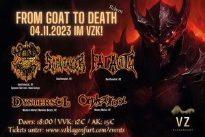 „From Goat to Death“: Metal Event im Veranstaltungszentrum Klagenfurt