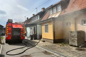Heute Mittag kam es zu einem Kellerbrand in Welzenegg. Foto: Berufsfeuerwehr Klagenfurt