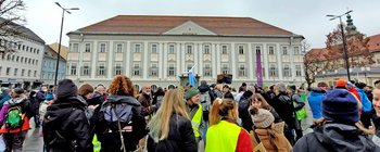 Die Fridays for Future Klimademo zog heute wieder durch Klagenfurt