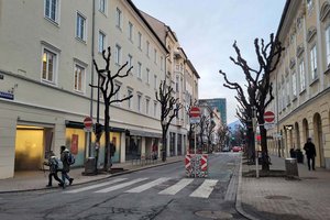 Ab 1. April wird die Bahnhofstraße von Norden nach Süden wieder durchgängig befahrbar sein. Foto: Mein Klagenfurt