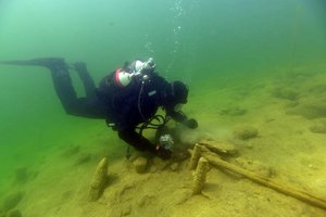 Erhalt der prähistorischen Pfahlbauten am Keutschacher See gesichert. Foto: Kuratorium Pfahlbauten
