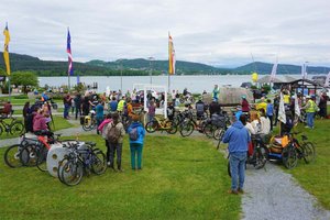 Radfestival Critical Mass International am 11. Mai in Reifnitz. Foto: Sabine Biedermann