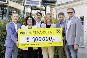 Unwetter: Kärntner Raiffeisenbanken stellen 100.000 Euro für Soforthilfe bereit. Foto: Just