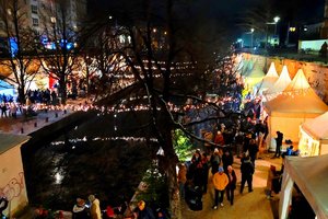 Der Lendhafen zeigt sich bis 17. Dezember in vorweihnachtlicher Stimmung. Foto: Mein Klagenfurt