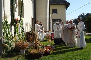 Erntedankfest in der Pfarrkirche St. Florian Viktring-Stein. Foto: Pfarre Viktring-Stein