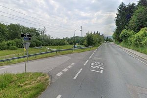 Ferdinand-Wedenig-Straße am 29. Juli gesperrt. Foto: Google Street View