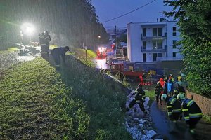 Starkregen und Hochwasser: Lage weiterhin angespannt. Foto: Feuerwehr Viktring - Stein / Neudorf