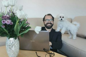 Christian Wolte ist seit 1,5 Jahren stolzer Hundebesitzer. Foto: KK