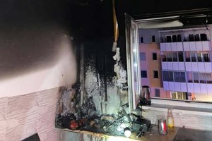 Küchenbrand in einem Klagenfurter Mehrparteienhaus. Foto: Berufsfeuerwehr Klagenfurt
