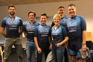 v.l.n.r.: Christoph Dressler, David Schuller, Marco Ventre, Claudia Strobl, Paul Verbnjak und Armin Assinger. Foto: ORF