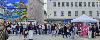 Neuer Rekord: 3.622 Kilo Nudeln & Co gegen die Armut in Kärnten. Foto: Mein Klagenfurt