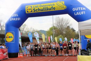 Knapp 600 TeilnehmerInnen bei Lidl Österreich Schullauf in Klagenfurt. Foto: Sebastian Gruber