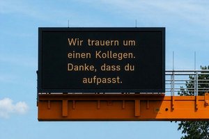 ASFINAG trauert um tödlich verunglückten Mitarbeiter auf der A2. Foto: ASFINAG