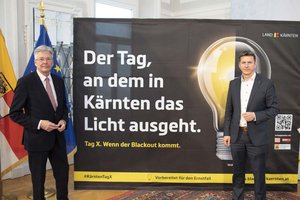 „Tag X. Wenn der Blackout kommt“: Land Kärnten startete Informationskampagne. Foto: LPD Kärnten/Just