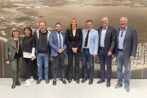 Bürgermeister Christian Scheider und Vizebürgermeister Prof. Mag. Alois Dolinar besuchten für das Arbeitstreffen die Partnerstadt Lignano. Foto: Büro Dolinar