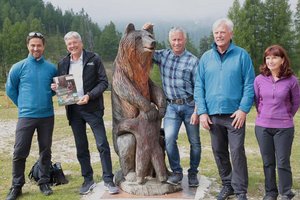 Baustellenbesuch Panoramagasthaus und Geopark-Visitorcenter auf der Petzen. Foto: LPD Kärnten/Wajand