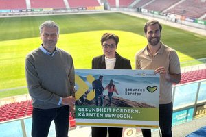 StadionCharityRun: Bewegung für die Gesundheit im Wörthersee Stadion. Foto: Büro Prettner