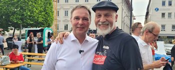 Andreas Babler und Erich Fenninger in Klagenfurt