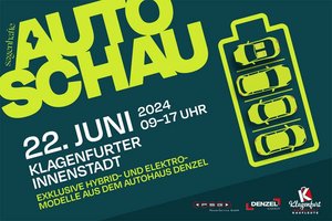 Autoschau in der Klagenfurter Innenstadt bietet umfassende Einblicke in E-Mobilität