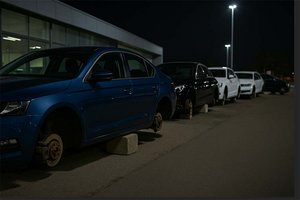 Klagenfurter Autohaus: Autos aufgebockt und Reifen gestohlen. Foto: Symbolbild