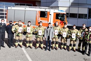 Neuzugänge bei der Klagenfurter Berufsfeuerwehr: Foto: StadtKommunikation/Rosenzopf