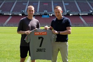 Tolles Signal! Florian Jaritz hält der Austria Klagenfurt die Treue. Foto: Austria Klagenfurt/Kristan