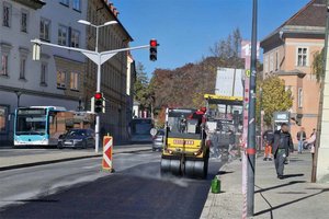 Asphaltierungsarbeiten am Heiligengeistplatz sind abgeschlossen. Foto: Mein Klagenfurt