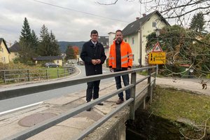 Neubau der Pirkerbachbrücke in Krumpendorf startet ab Mittwoch. Foto: Büro LR Gruber/Posch