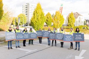 Kundgebung in Klagenfurt. Foto: pro mente kärnten/Nicolas Zangerle