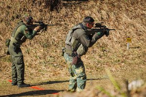 Drei Unteroffiziere der „leichten“ 7. Jägerbrigade  nehmen an der US-Ranger-Ausbildung teil. Foto: Thomas Oberdorfer/Bundesheer