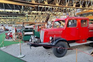 Ein historisches Feuerwehrauto im Historama Ferlach. Foto: Historama Ferlach