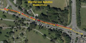 Wörthersee autofrei Buskorridor