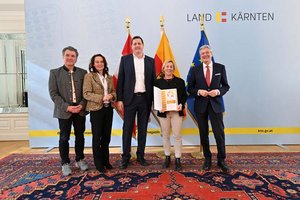 Gold für 5 bewegungsfreundliche Klagenfurter Schulen. Foto: LPD Kärnten/Bauer