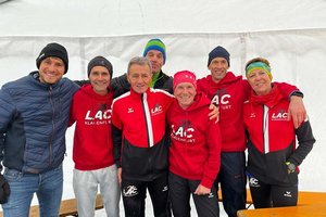 Ein Teil der LACler vom Silvesterlauf, von links: Julian Pinter, Siegfried Strupnig, Valentin Topitschnig, Ulli Striednig, Michael Künstl, Andrea Herzog. Foto: zVg