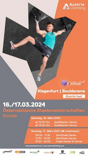 Am Wochenende: Österreichische Staatsmeisterschaften in Bouldern. Foto: KK