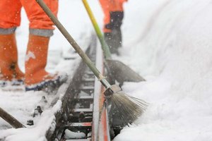 Starke Schneefälle: Behinderungen im Zugverkehr. Foto: ÖBB/Muehlanger 