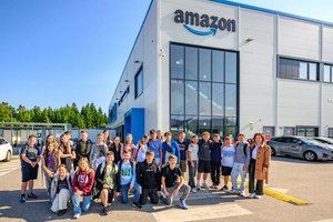 Völkermarkter Schüler im Amazon Verteilzentrum Klagenfurt ausgezeichnet. Foto: Thomas Hude