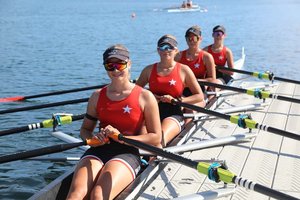 Österreichische Schülermeisterinnen 2026 im Vierer. Lilo Hager, Annika Kohlmayer, Natalie Fritz und Sophie Bernthaler. Foto: zVg