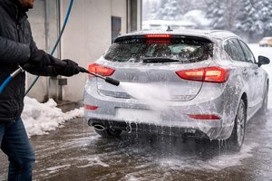 Auch im Winter lohnt sich der Gang in die Waschstraße. Foto: Symbolbild