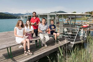 AK-Bücherinsel und AK-Bücherboot versorgen Badegäste bis 3. September mit Lesestoff. Foto: KK/AK/Gernot Gleiss