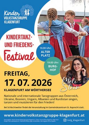 Internationales Kinder-Tanz- und Friedensfestival in Klagenfurt