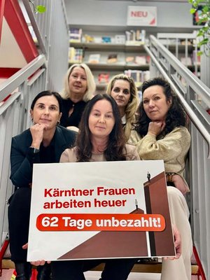 62 Tage ohne Lohn: Equal Pay Day zeigt Lohnlücke in Kärnten deutlich. Foto: AK Kärnten/Fasser