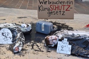 Fridays for Future protestierte in Klagenfurt gegen 30 Jahre leere Klimaversprechen. Foto: Fridays for Future Kärnten