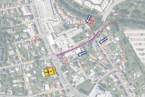 Ab Montag Verkehrsbehinderungen in der Grete-Bittner-Straße 
