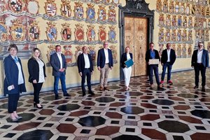 Delegation der Südtiroler Volkspartei im Kärntner Landtag empfangen. Foto: KK