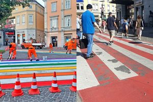 Der Zebrastreifen befand sich in einem äußerst bedenklichen Zustand. Foto: Mein Klagenfurt